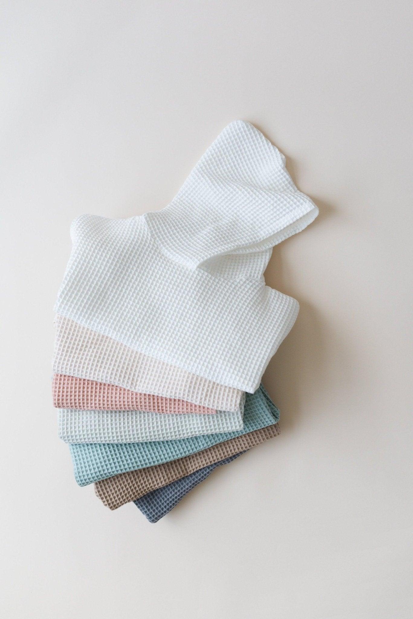Organic Cotton Kids Waffle Beach Towel Poncho - more colors - Little Joy Co.