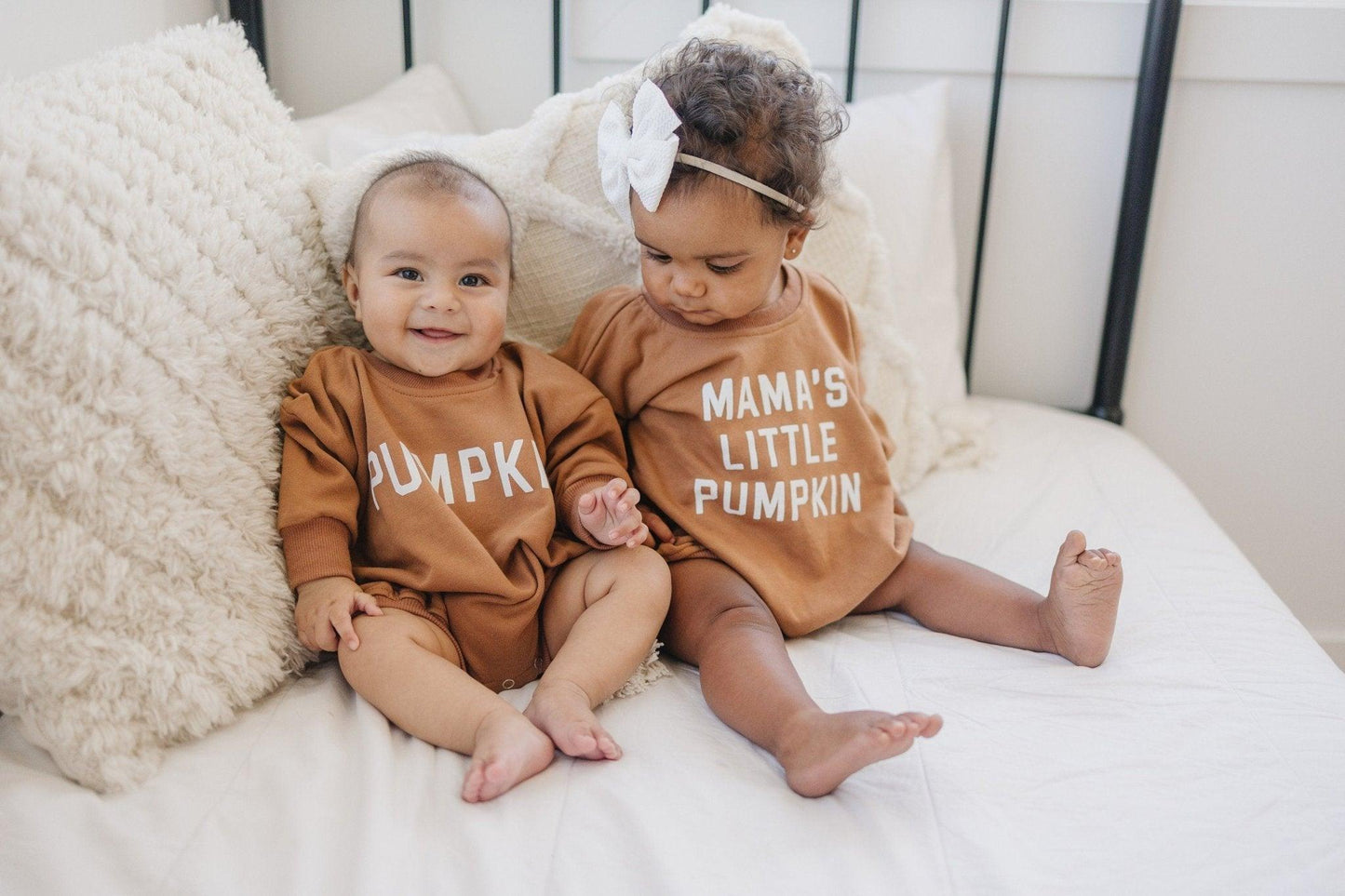 Pumpkin Sweatshirt Romper - Little Joy Co.