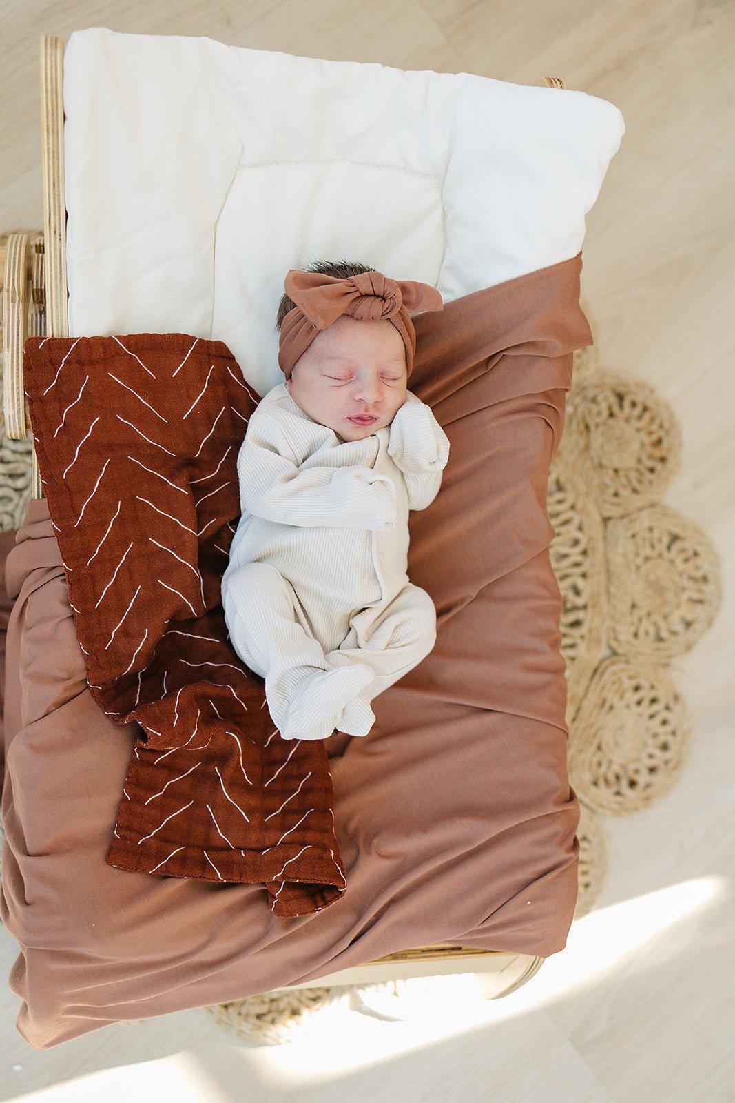 Rust Bamboo Head Wrap - Little Joy Co.