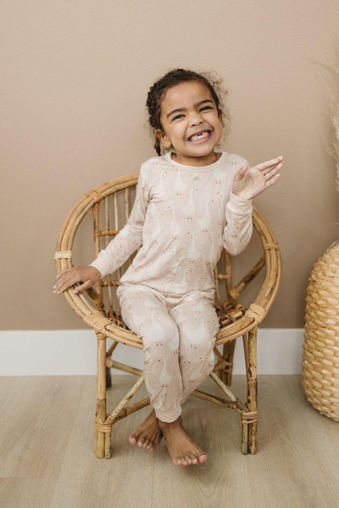 Silly Goose on the Loose 2pc Bamboo Pajama Set - Little Joy Co.