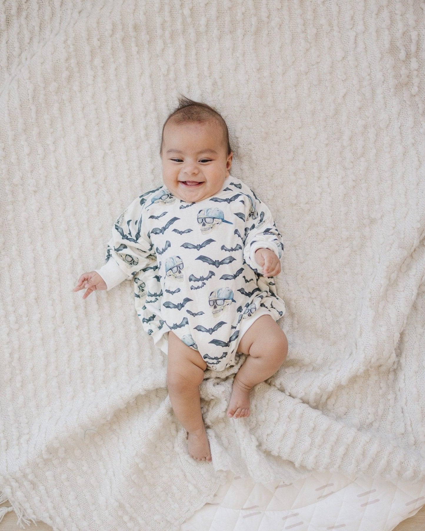 Spooky Bro Bamboo Bubble Romper - Little Joy Co.