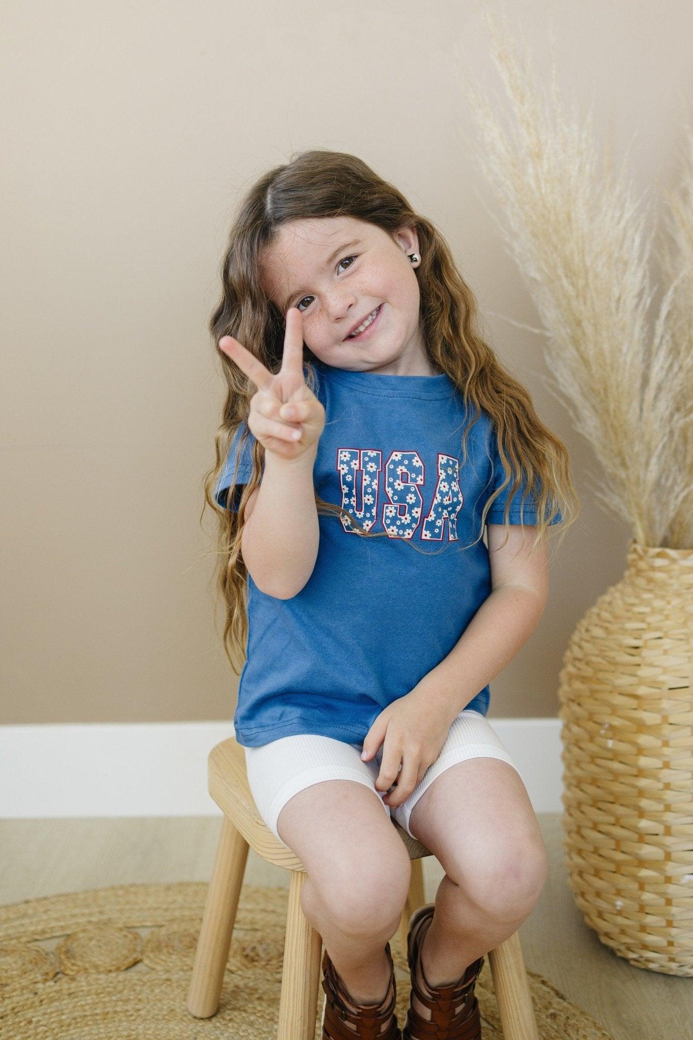 USA Daisy T - Shirt - Little Joy Co.