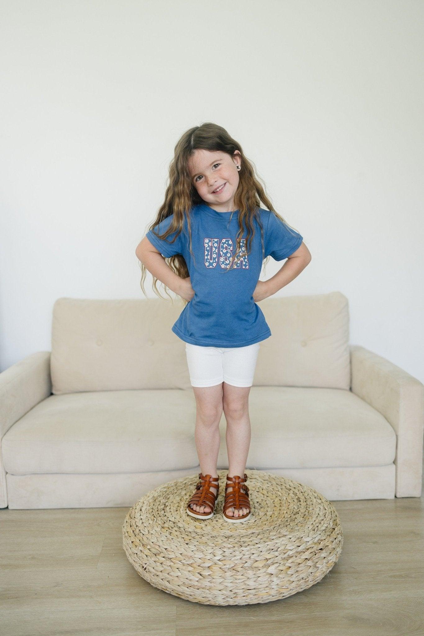 USA Daisy T - Shirt - Little Joy Co.