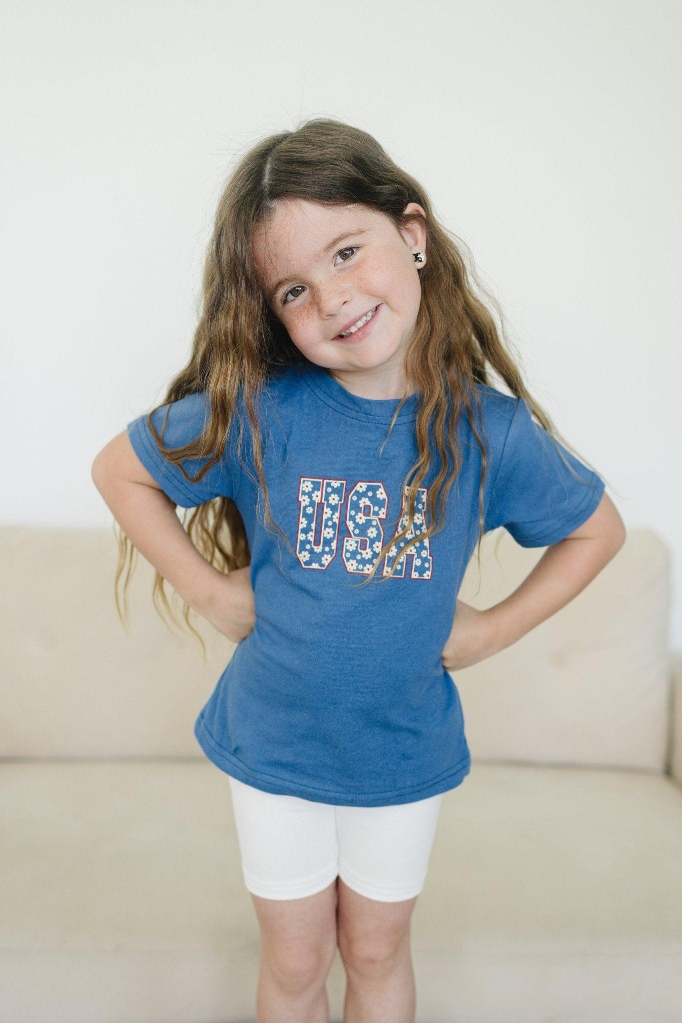 USA Daisy T - Shirt - Little Joy Co.