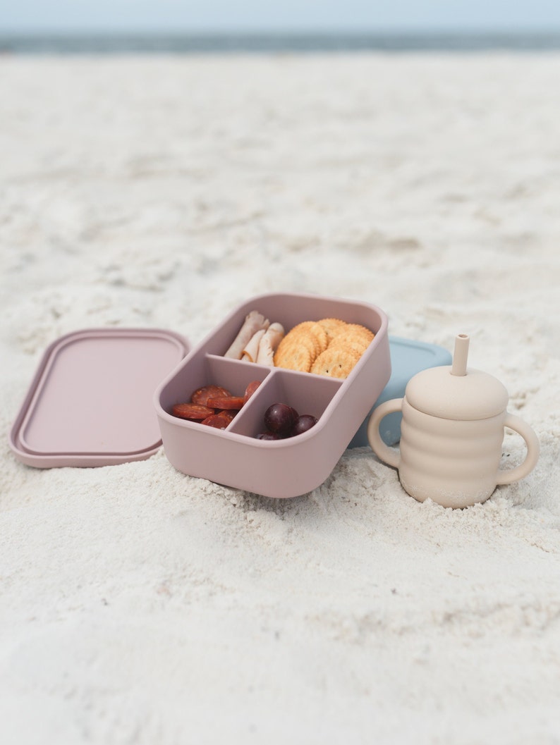 Silikon-Bento-Box – Silikon-Lunchbox – unterteilte Lunchbox für Kinder und Erwachsene
