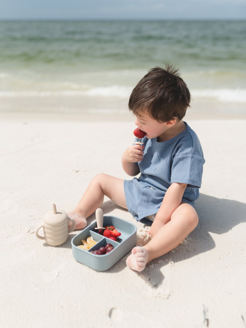 Silikon-Bento-Box – Silikon-Lunchbox – unterteilte Lunchbox für Kinder und Erwachsene
