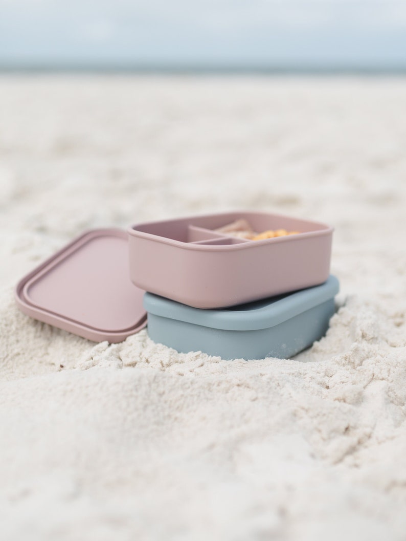 Silikon-Bento-Box – Silikon-Lunchbox – unterteilte Lunchbox für Kinder und Erwachsene