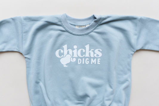 Chicks Dig Me Oversized Sweatshirt Romper
