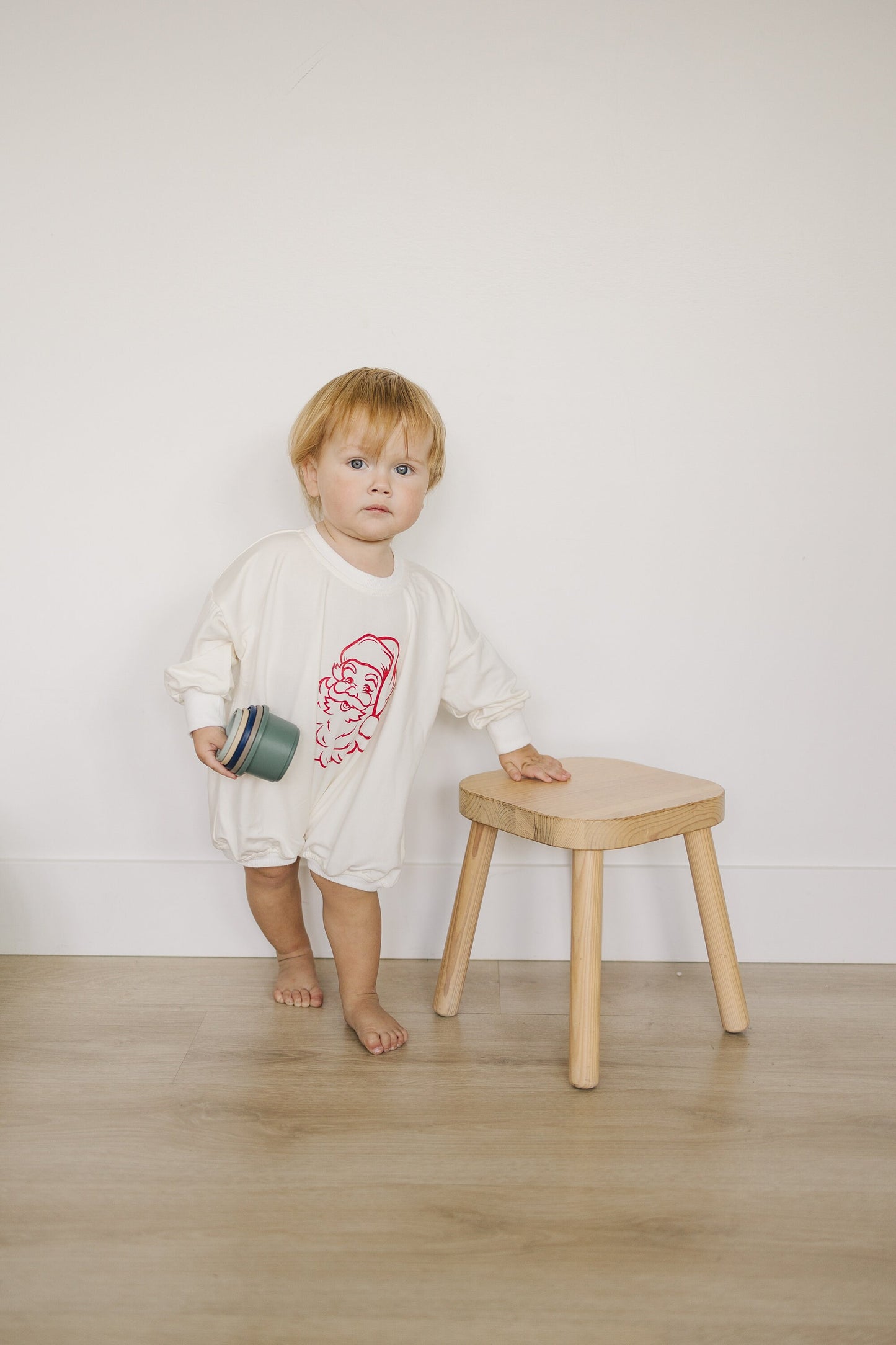 Vintage Santa Oversized Bamboo Sweatshirt Romper