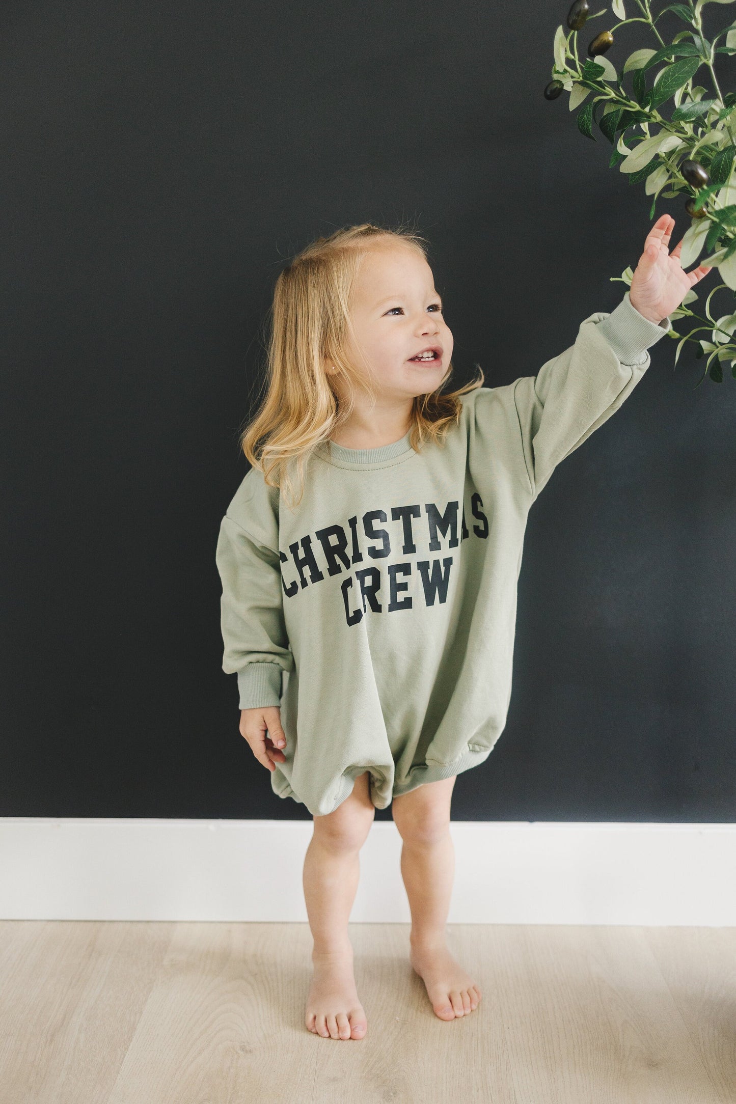 Christmas Crew Oversized Sweatshirt Romper