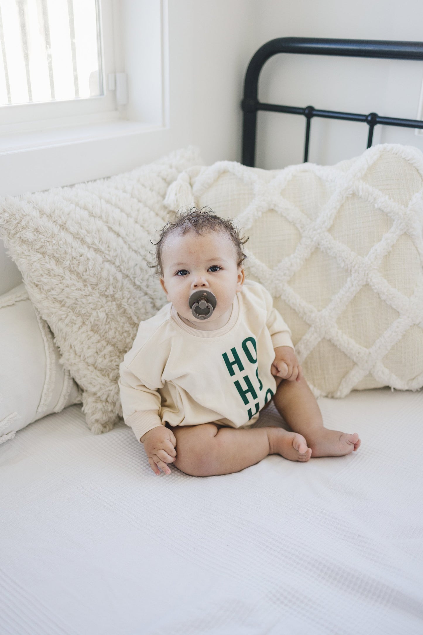 HO HO HO Christmas Oversized Sweatshirt Romper