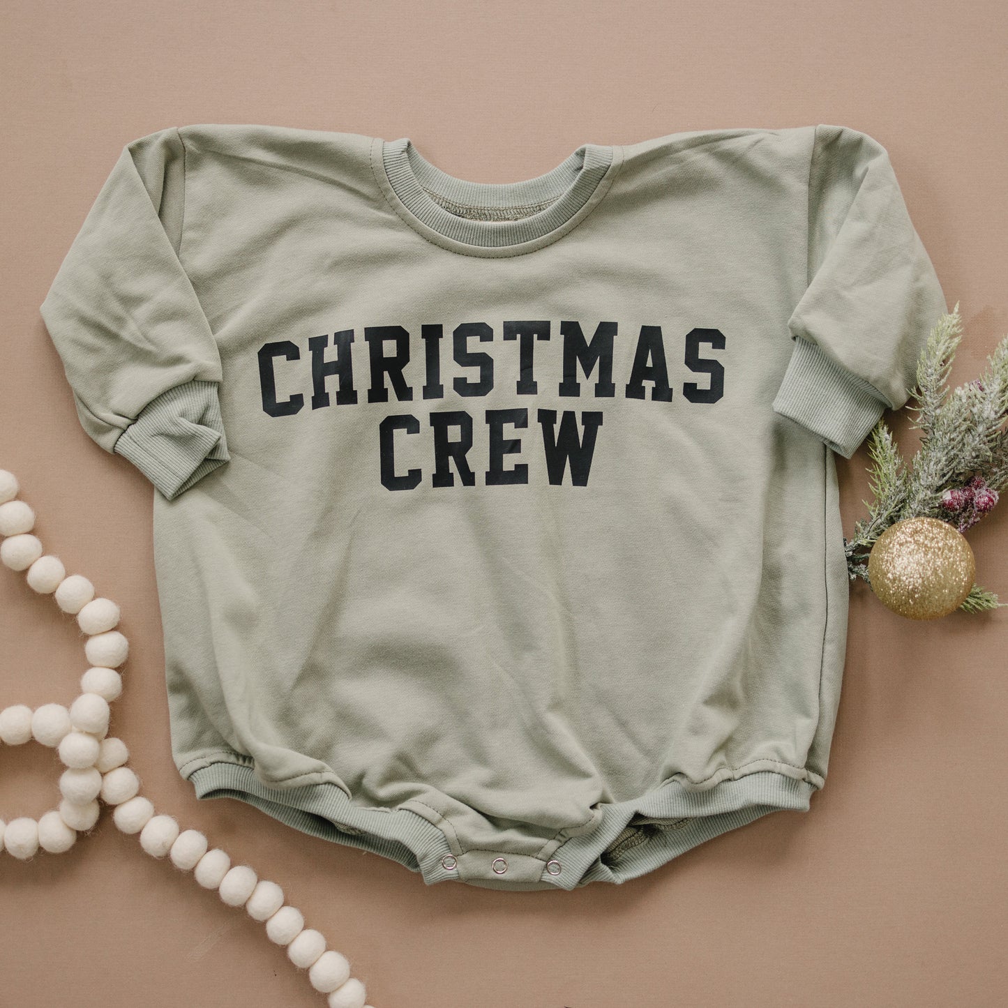 Christmas Crew Oversized Sweatshirt Romper
