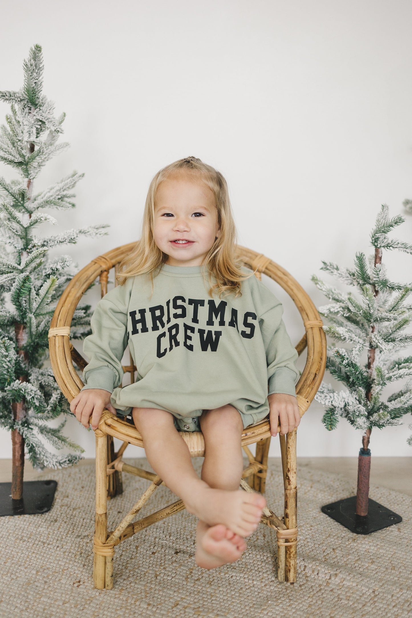 Christmas Crew Oversized Sweatshirt Romper