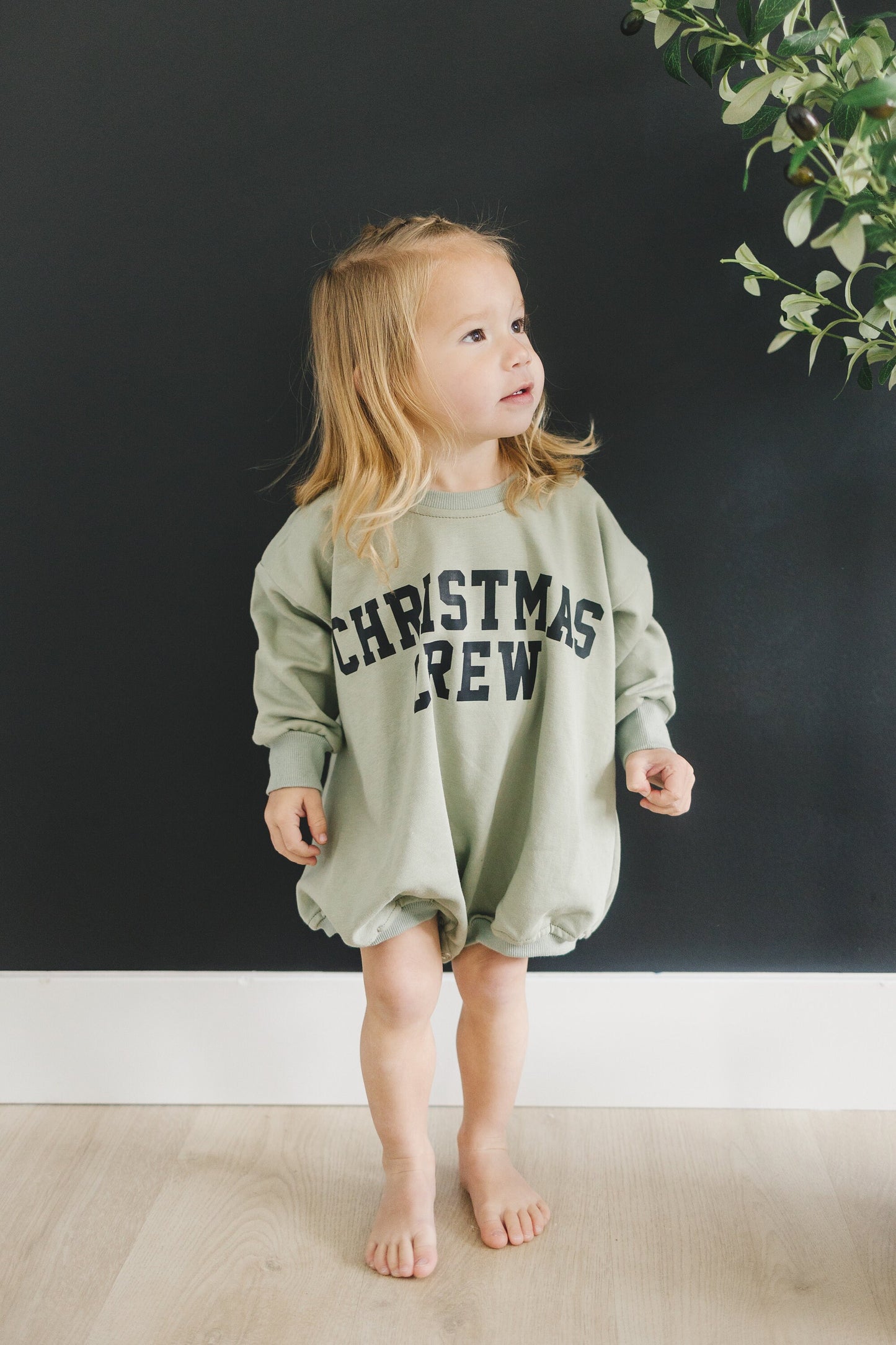 Christmas Crew Oversized Sweatshirt Romper