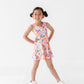 Poppy Floral | Twisty Back Dress (with detached shorts!)