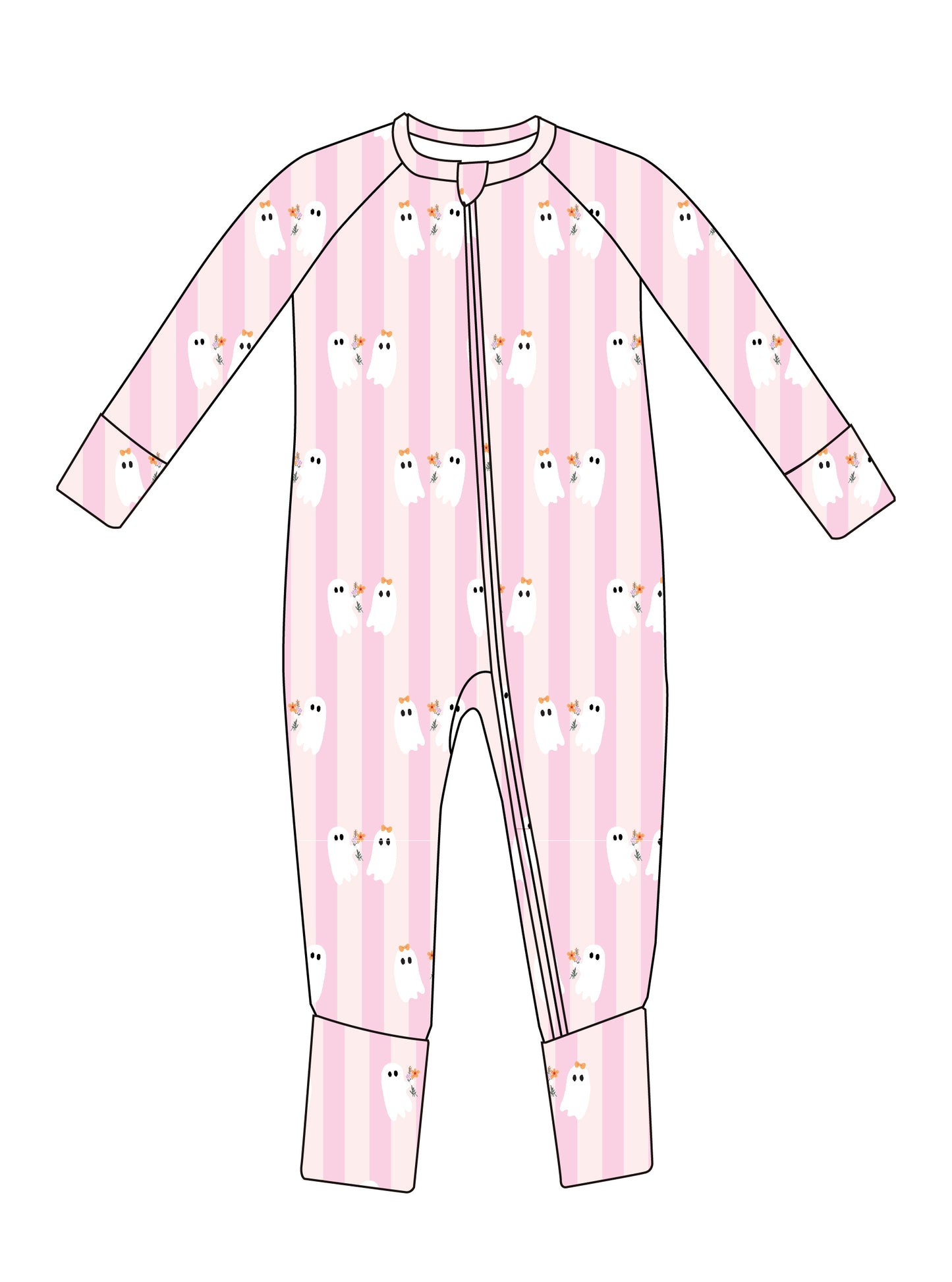 Be My Boo Halloween Bamboo Zippy Pajamas