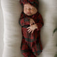Bamboo Zip Pajamas | Christmas Plaid