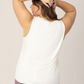 Bamboo Maternity & Nursing Tank | White