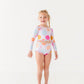 Smilies: 1/4th Zip Rashguard TWO-PIECE