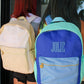 Tan Checkered Backpack