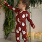 Bamboo Zip Pajamas | Vintage Santa