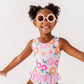 Poppy + Stripes: Ruffle Skirt ONE-PIECE