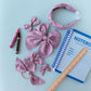Violet | Pigtail Set - Hand-tied Bow