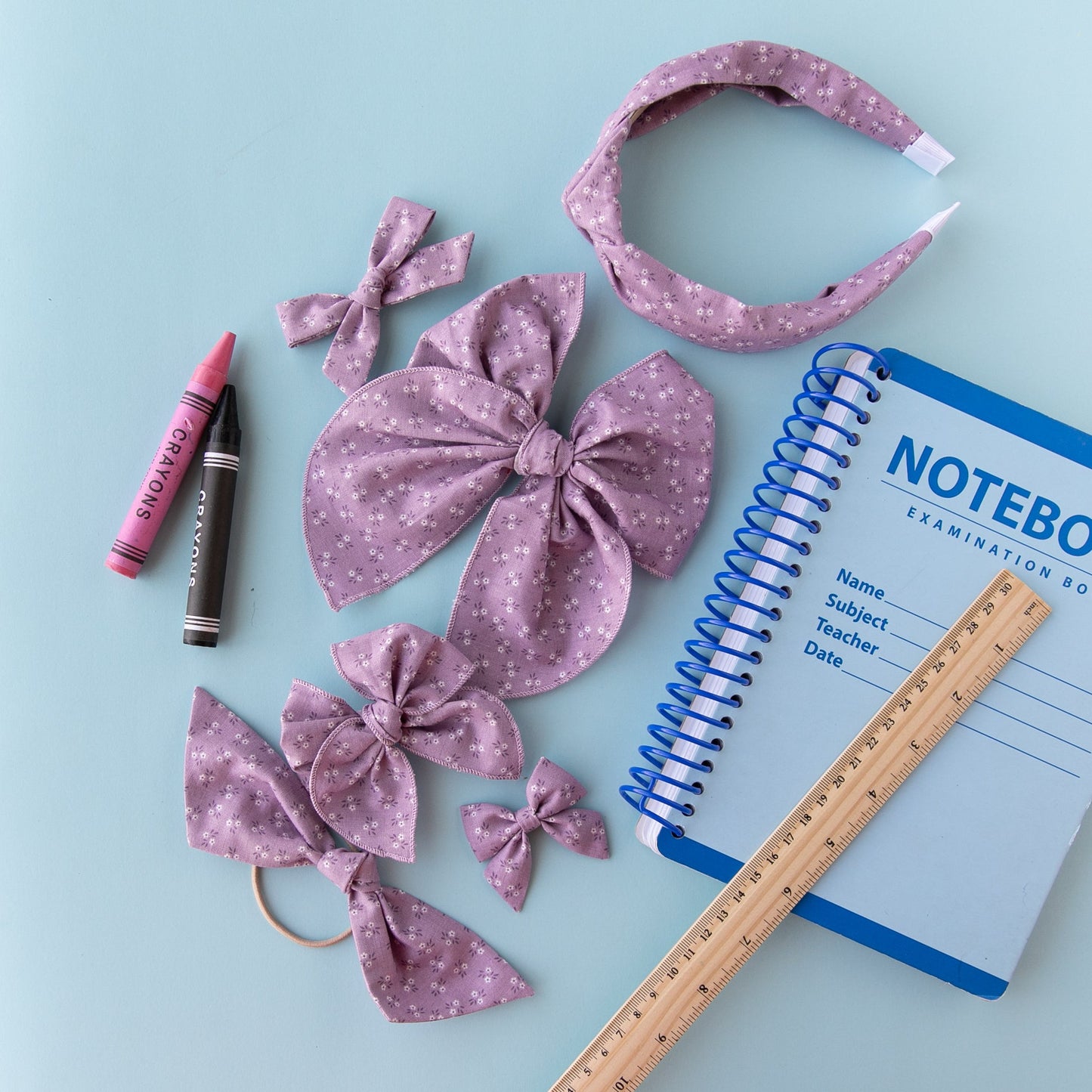 Violet | Pigtail Set - Hand-tied Bow