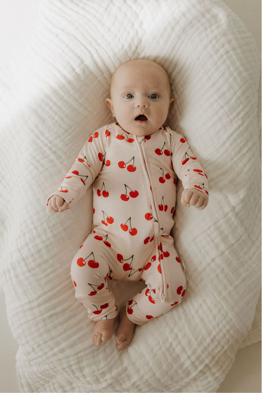 Bamboo Zip Pajamas | Cherry Orchard
