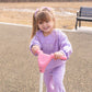 Custom Embroidered Varsity Striped Jogger Set – Purple