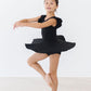 Black S/S Twirl Leotard