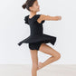 Black S/S Twirl Leotard