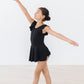 Black S/S Twirl Leotard