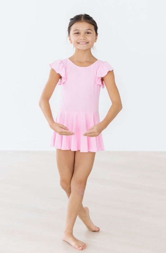 Bubblegum Pink S/S Twirl Leotard