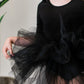 Black 3/4 Tutu Leotard