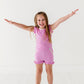 LAVENDER | Ruffle Tee + Shorts RIB SET