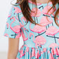 Pretty in Pink Flamingos S/S Pocket Twirl Dress