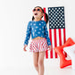 Stars + Stripes | Skirted Rashguard TWO-PIECE