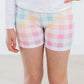 Pastel Plaid Twirl Shorts