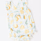 Lovely Lemons Ruffle Cross Back Romper