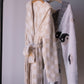 Adult Robe | Cream Checkerboard