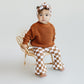 Checkered Flare Pants | Copper