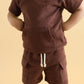 Terry Cargo Shorts Set | Chocolate