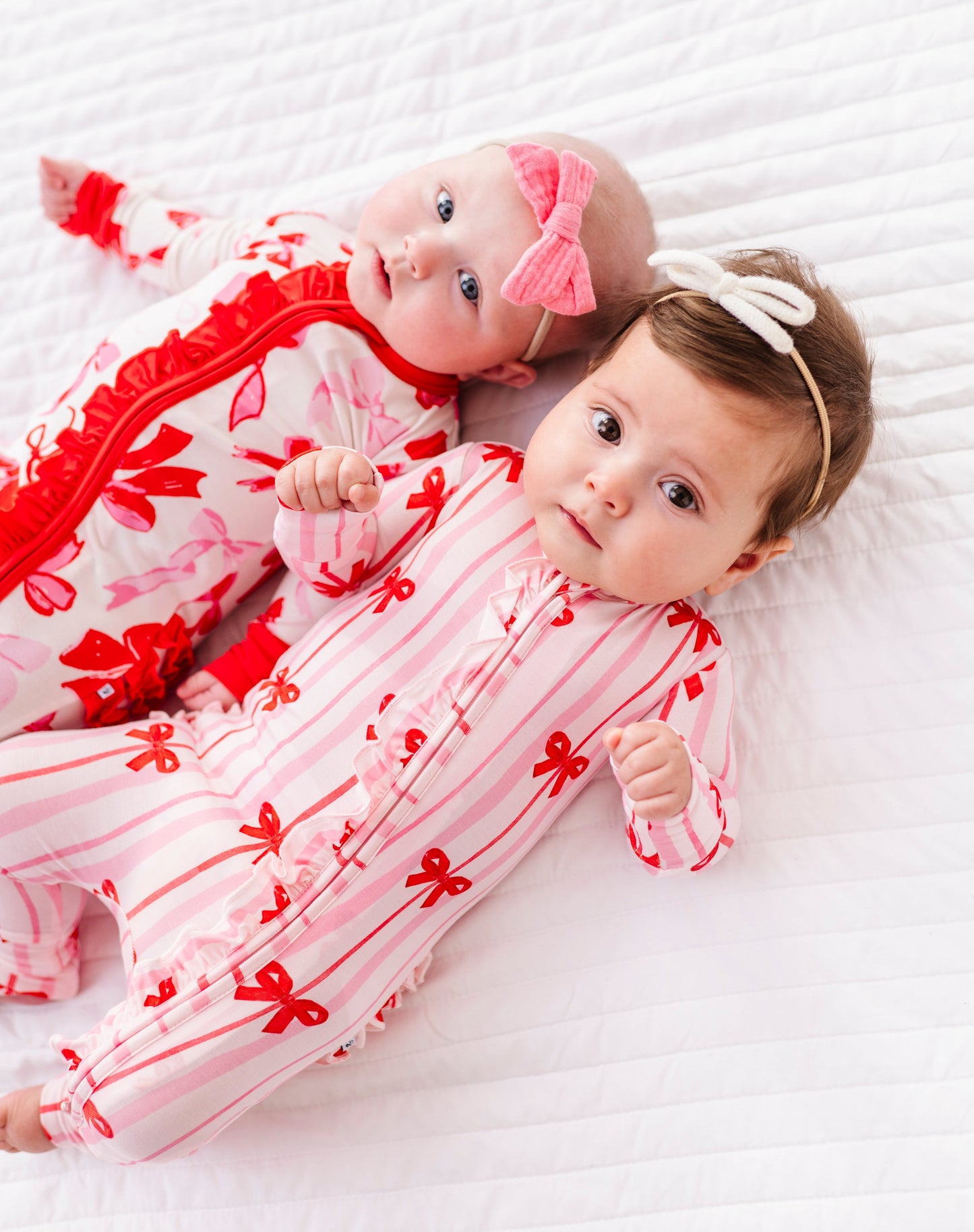 Blushing Bows Ruffle Convertible Romper