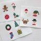 Custom Embroidered Christmas Organic Cotton Ribbed 2pc Set