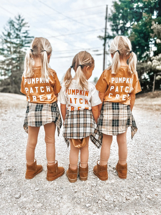 Pumpkin Patch Crew Tee - Faded Autumn