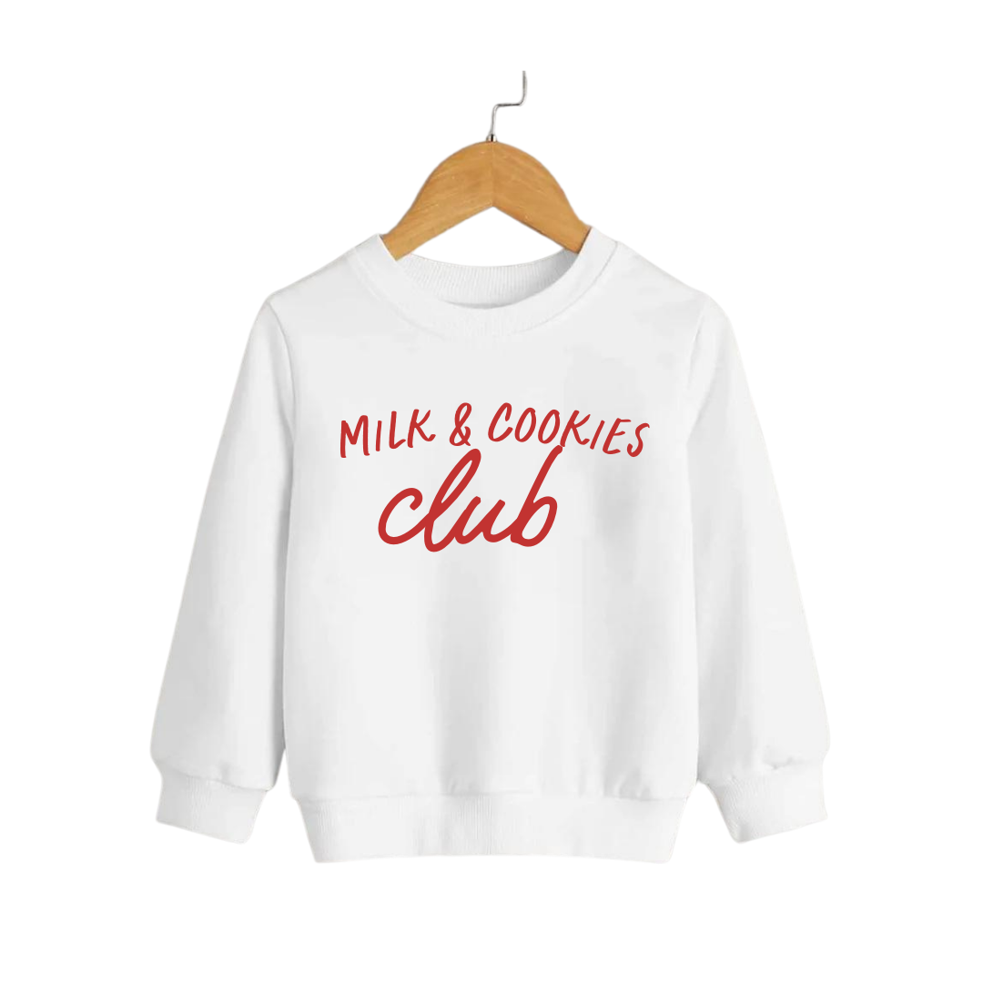 Milk + Cookies Club Kids Pullover