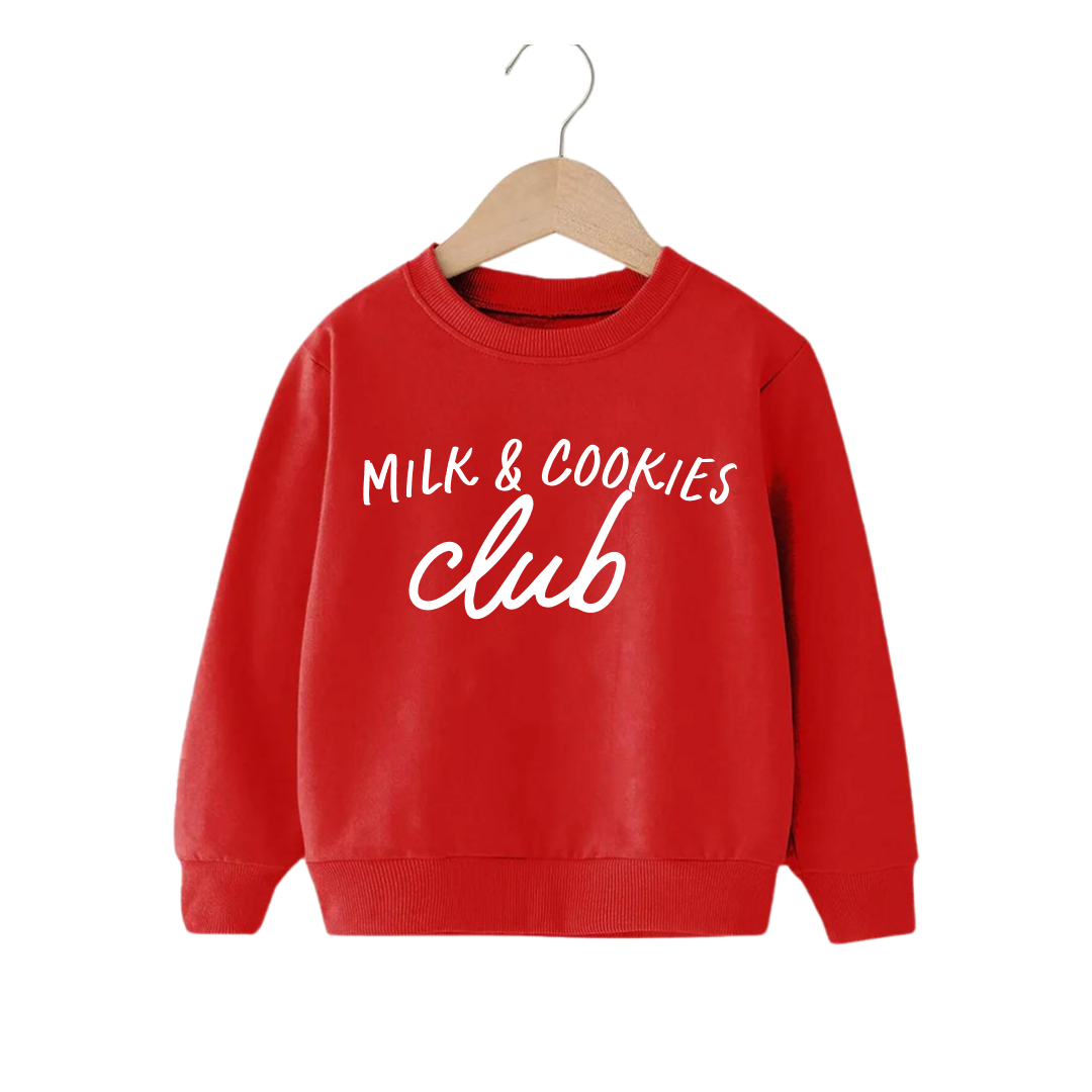 Milk + Cookies Club Kids Pullover