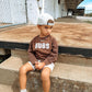 Bubs Chenille Child Waffle Sleeve Crewneck - Faded Mocha