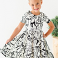 Cream Preppy Bow | Collard Twirl Dress